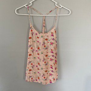 Xhilaration Floral strappy tank Size Medium